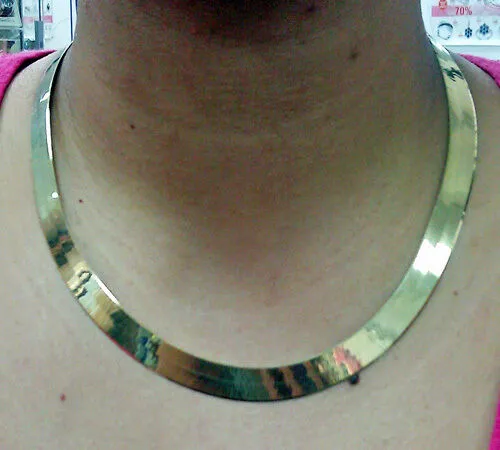 10k Yellow Gold Herringbone chain Necklace 24" 10mm,Lobster lock, 10kt Real Gold