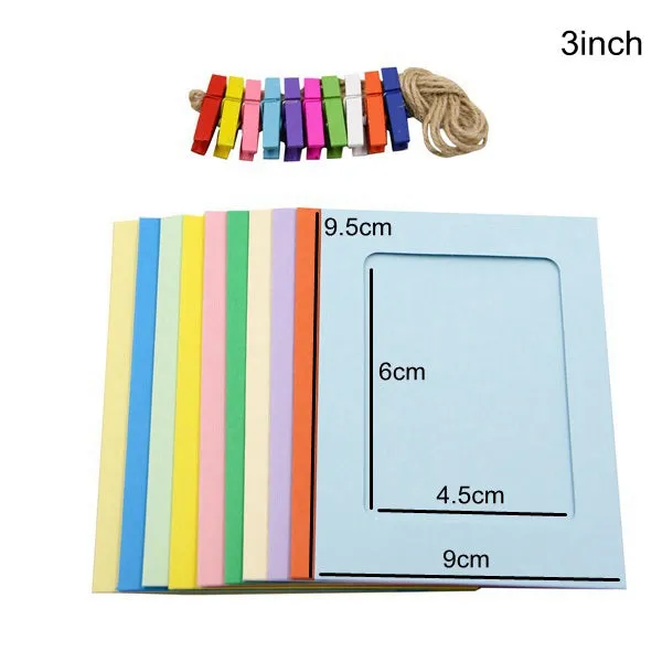 10PCS/set DIY Photo Frame Wooden Clip Paper Picture Holder For Wedding  Baby Shower Birthday Party Photo Booth Props Decoration