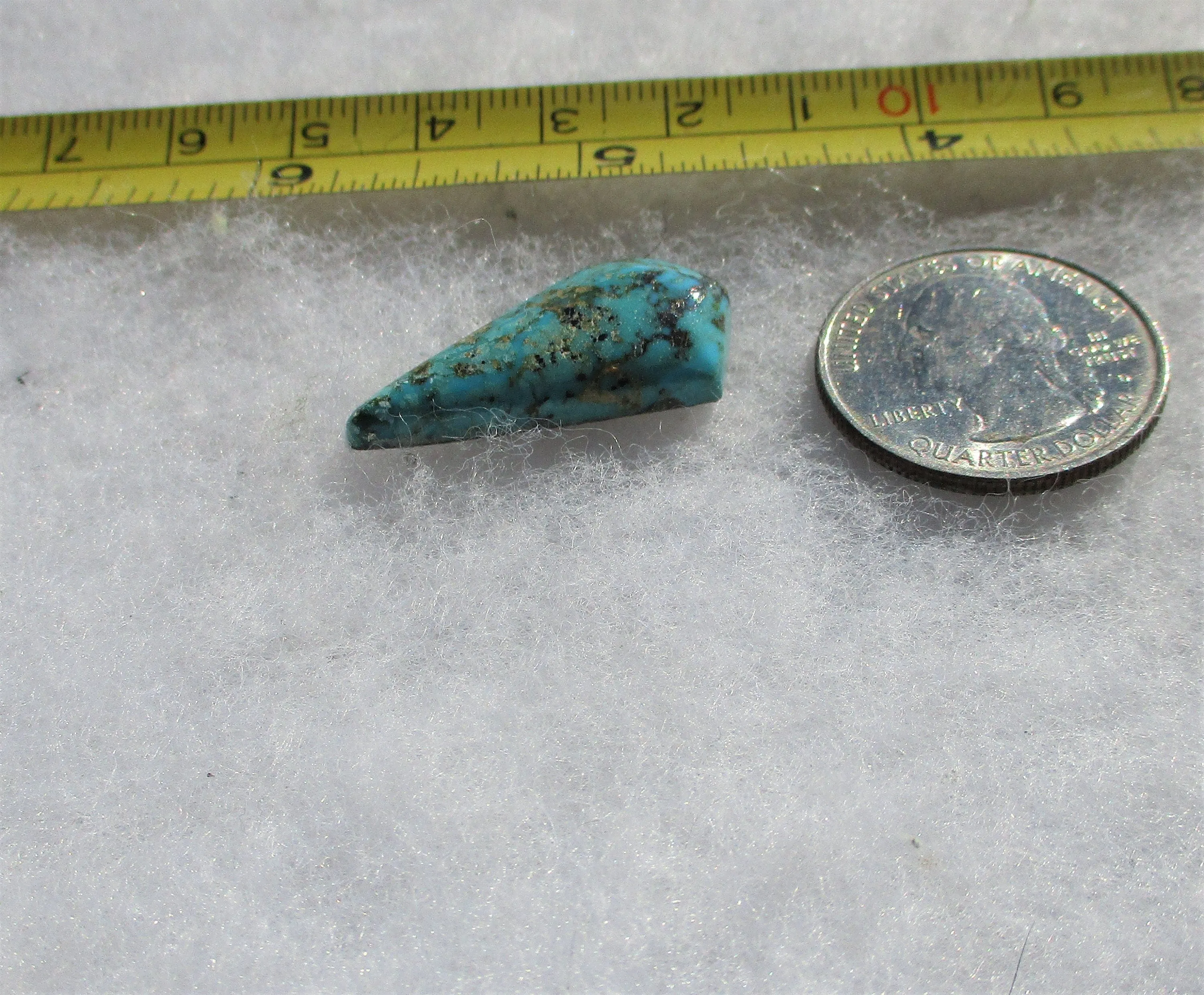 14.7 ct. (29.5x15x6 mm) Natural High Grade Paiute Turquoise Cabochon, Gemstone BJ 016 P