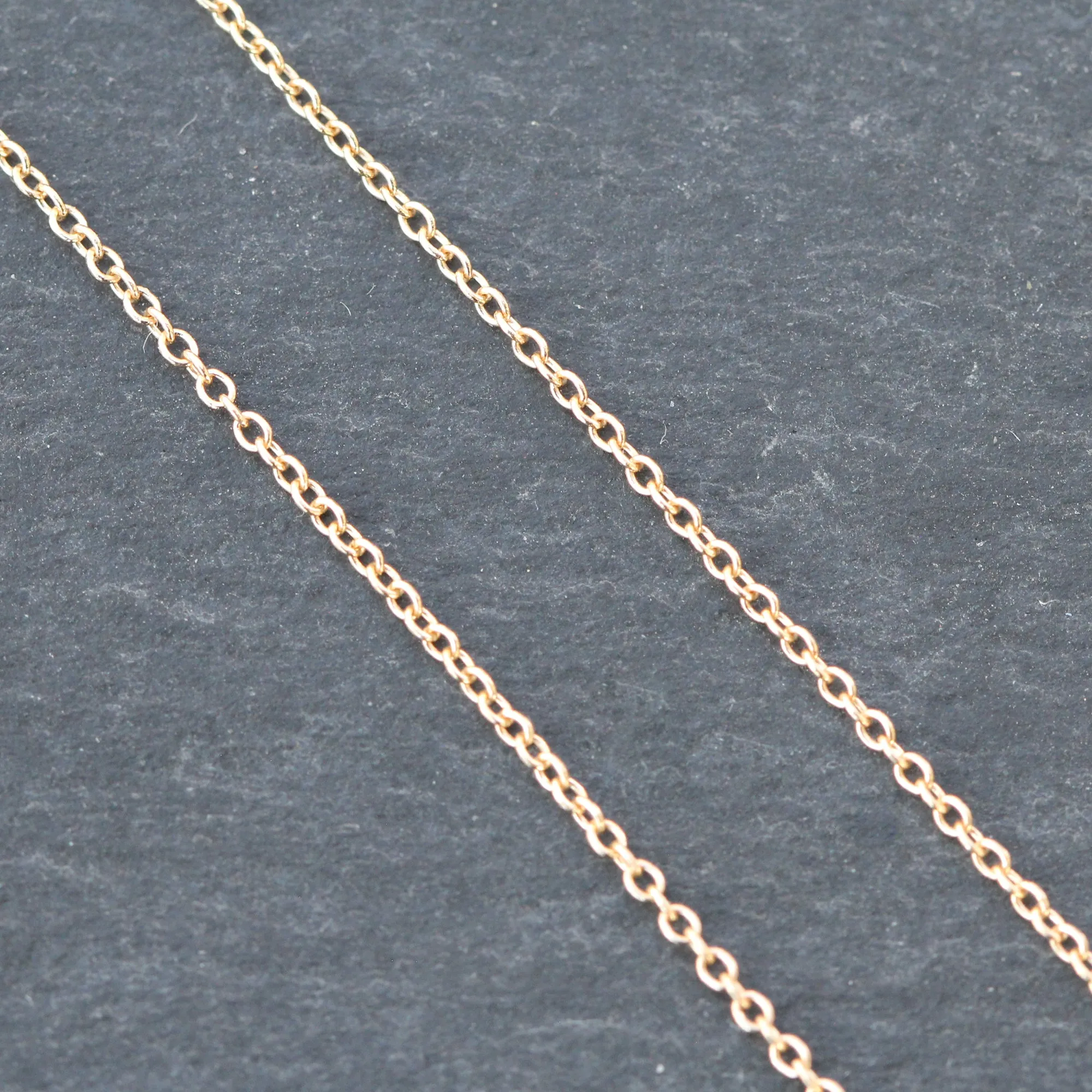 14k Gold Diamond Spinel Station Necklace