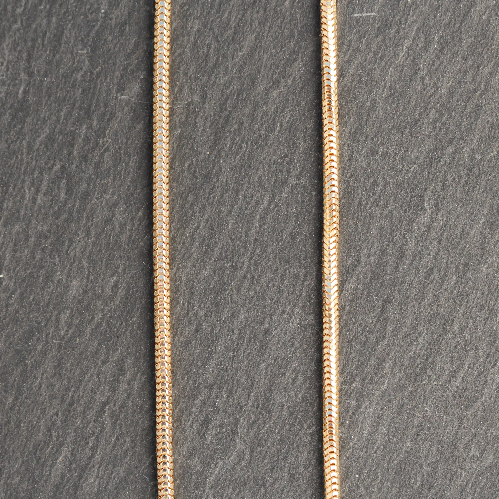 14k Gold   Topaz Snake Chain Link Necklace