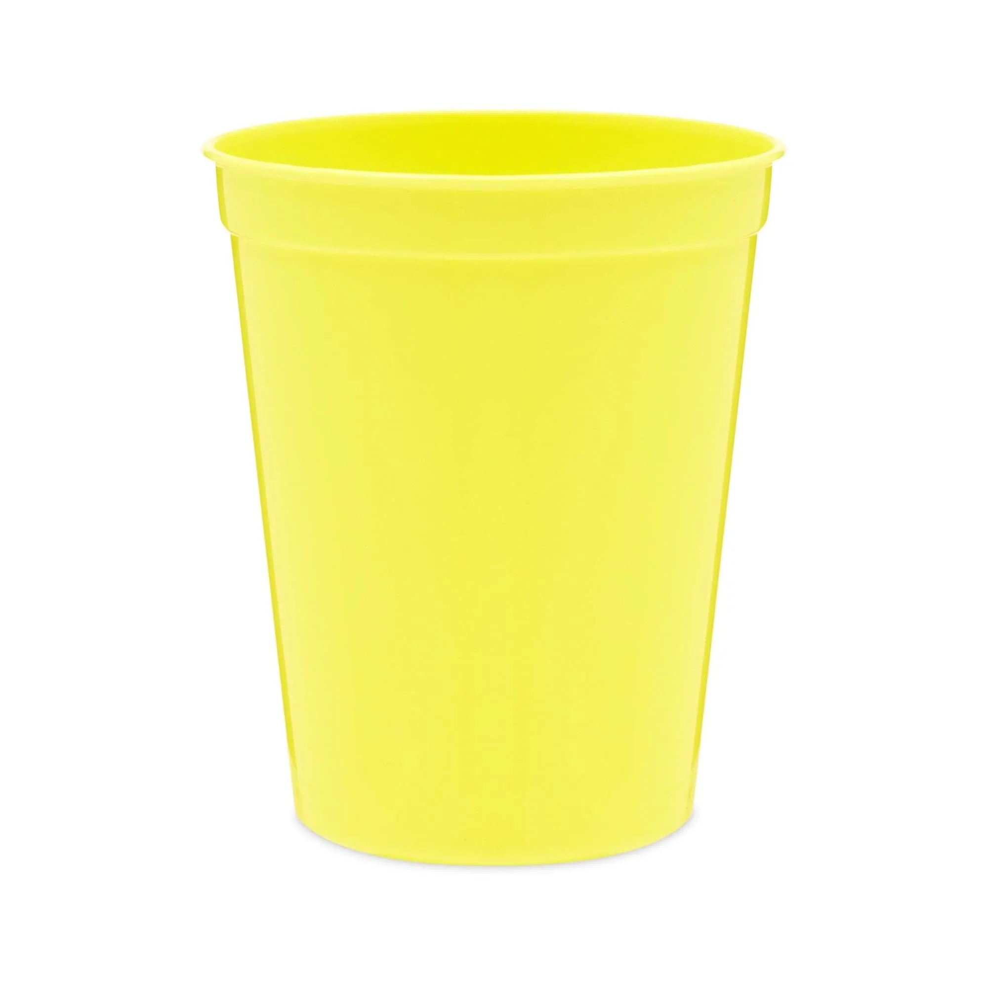 16oz Yellow Plastic Stadium Cups For Birthday rty Baby Shower (24