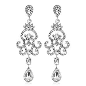 1920s Hollow Teardrop Dangle Earrings|JaosWish