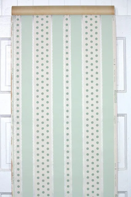 1940s Stripe Vintage Wallpaper