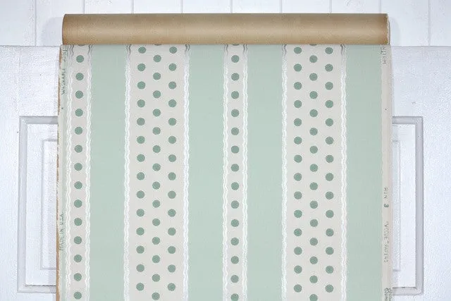 1940s Stripe Vintage Wallpaper