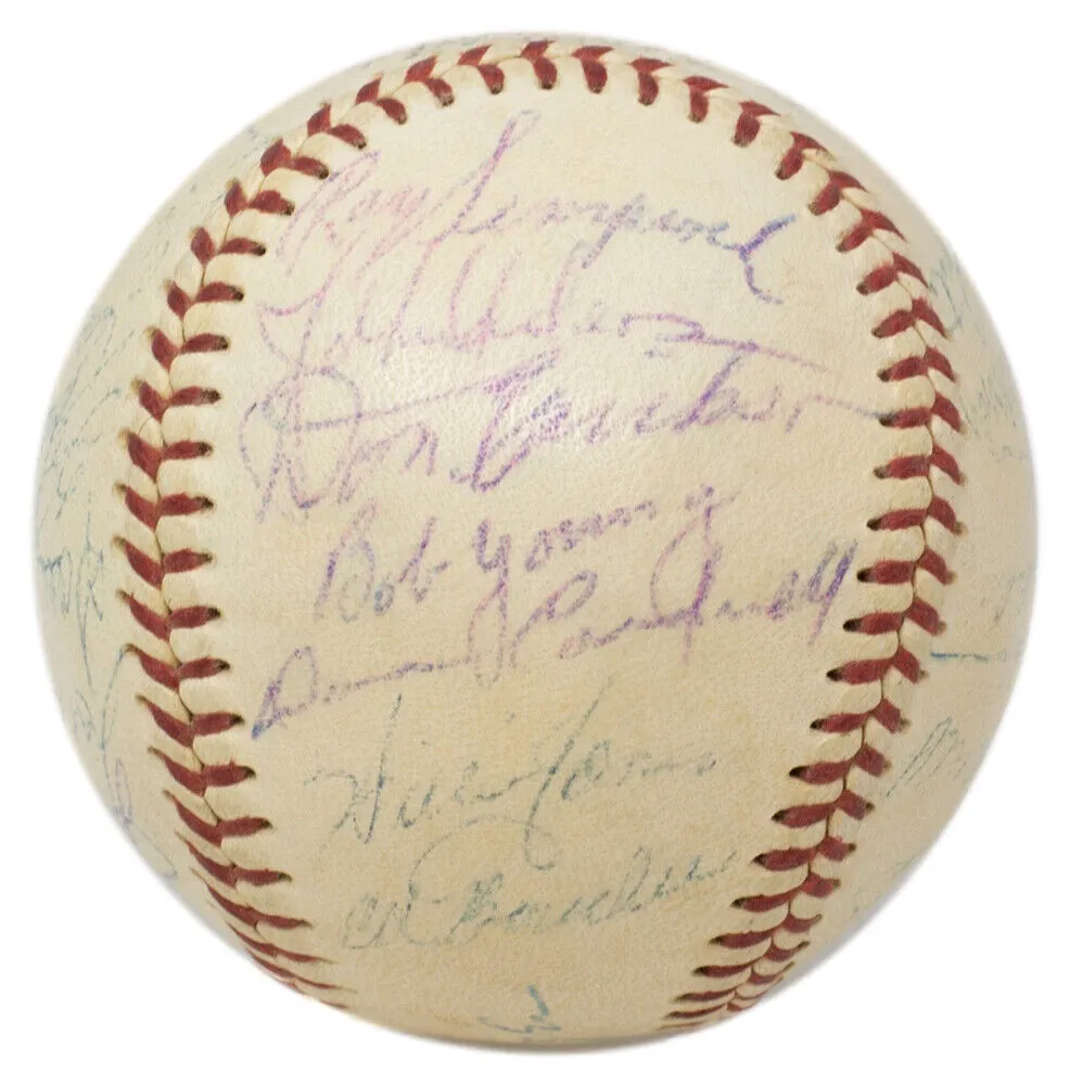 1958 Philadelphia Phillies (26) Signed Baseball Ashburn Roberts  24 Others PSA