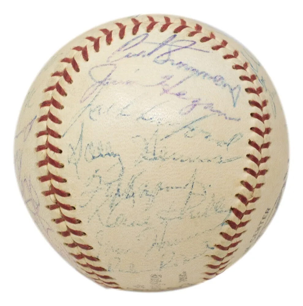 1958 Philadelphia Phillies (26) Signed Baseball Ashburn Roberts  24 Others PSA