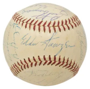 1958 Philadelphia Phillies (26) Signed Baseball Ashburn Roberts  24 Others PSA