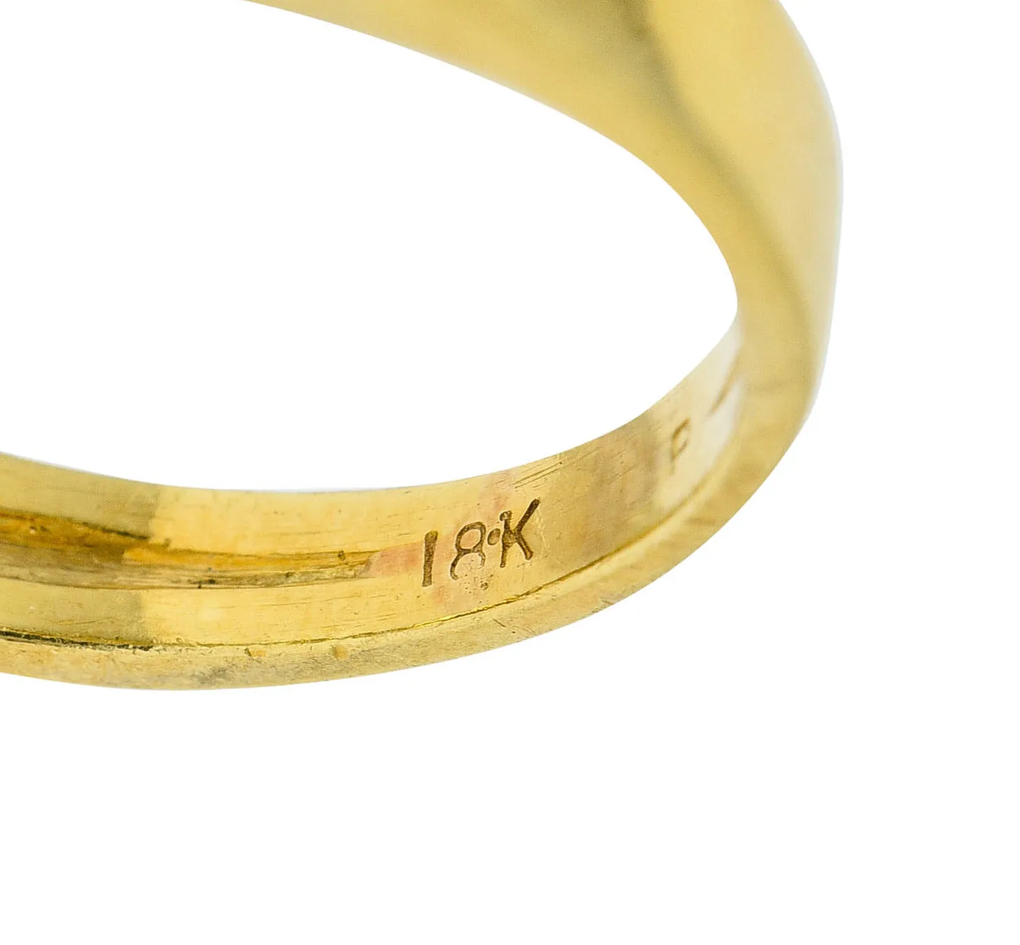 1960's Vintage 1.25 CTW 18 Karat Gold Stacking Band Ring