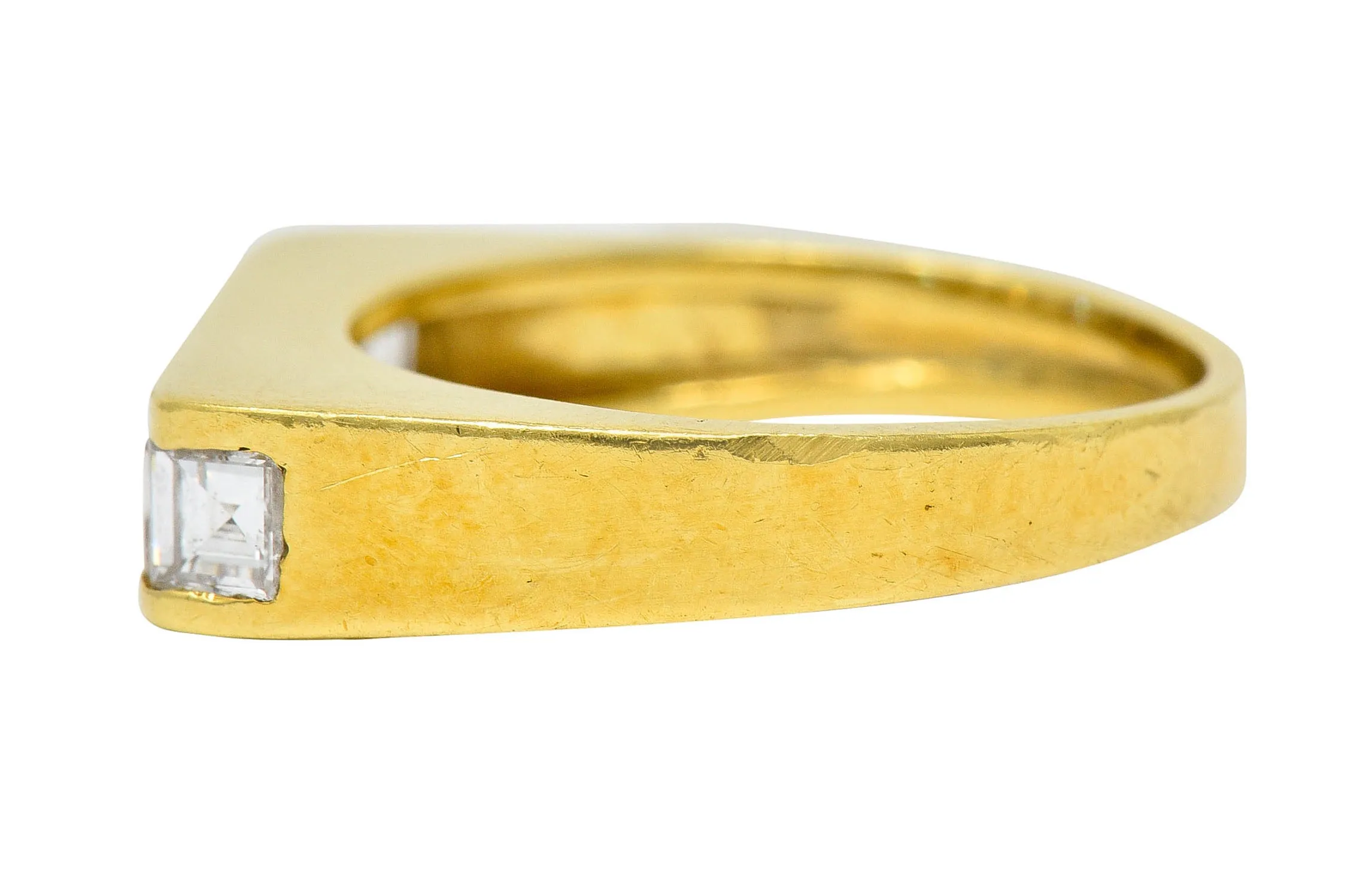 1960's Vintage 1.25 CTW 18 Karat Gold Stacking Band Ring
