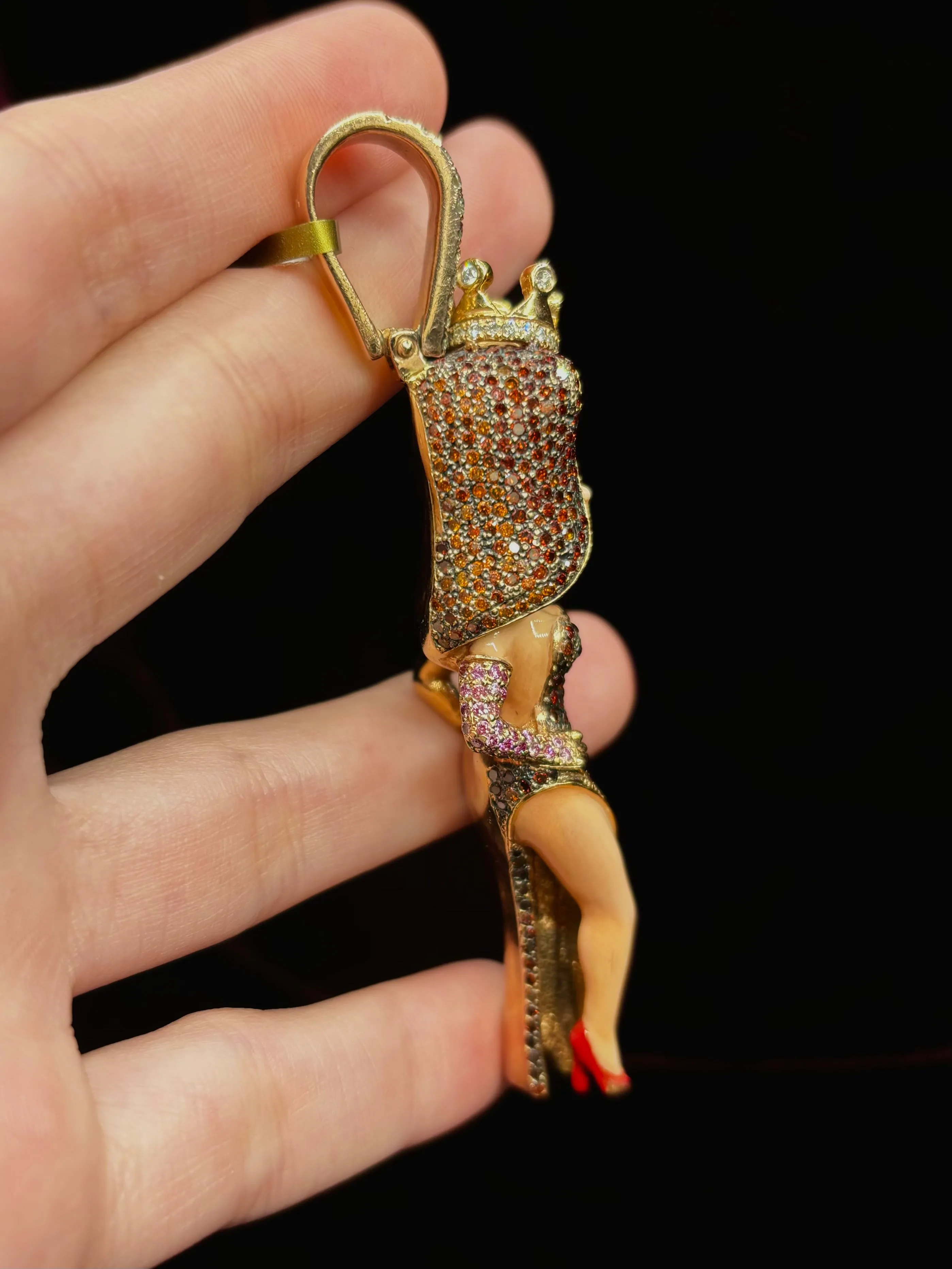 3D Jessica Rabbit Diamond Pendant