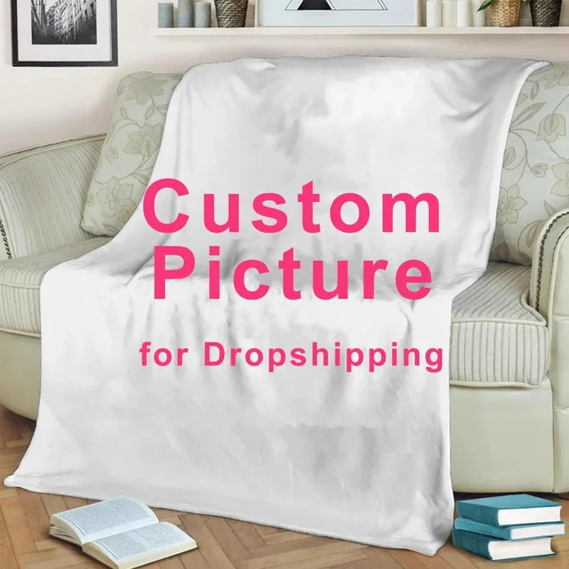 3D World Map Theme Flannel Throw Blankets for Sofa Winter Warm Bedroom Decor Blanket on The Bed Soft Kids Adults Travel Gifts