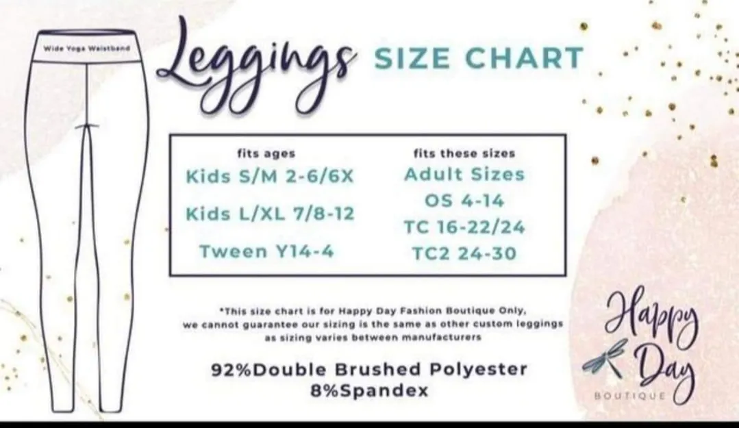50th Leggings Capri Length