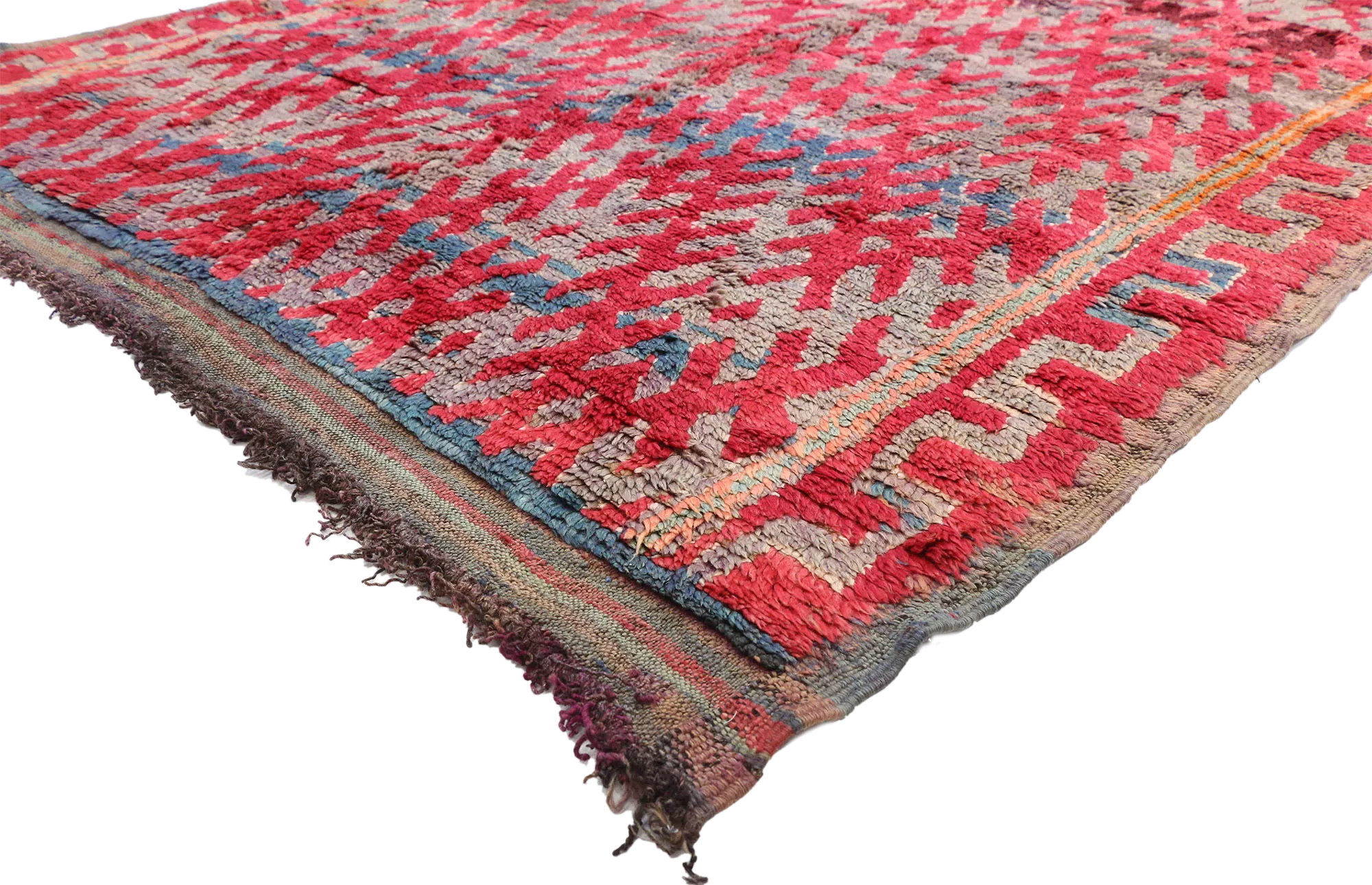 6'8" x 11' Vintage Moroccan Rug