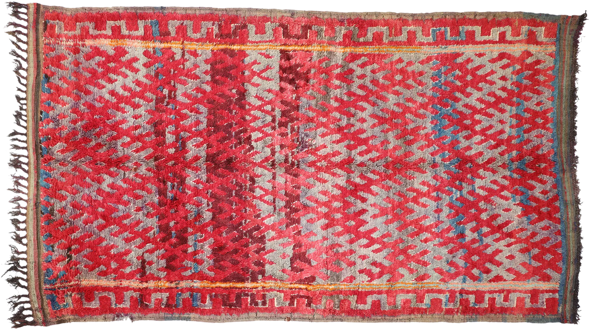 6'8" x 11' Vintage Moroccan Rug