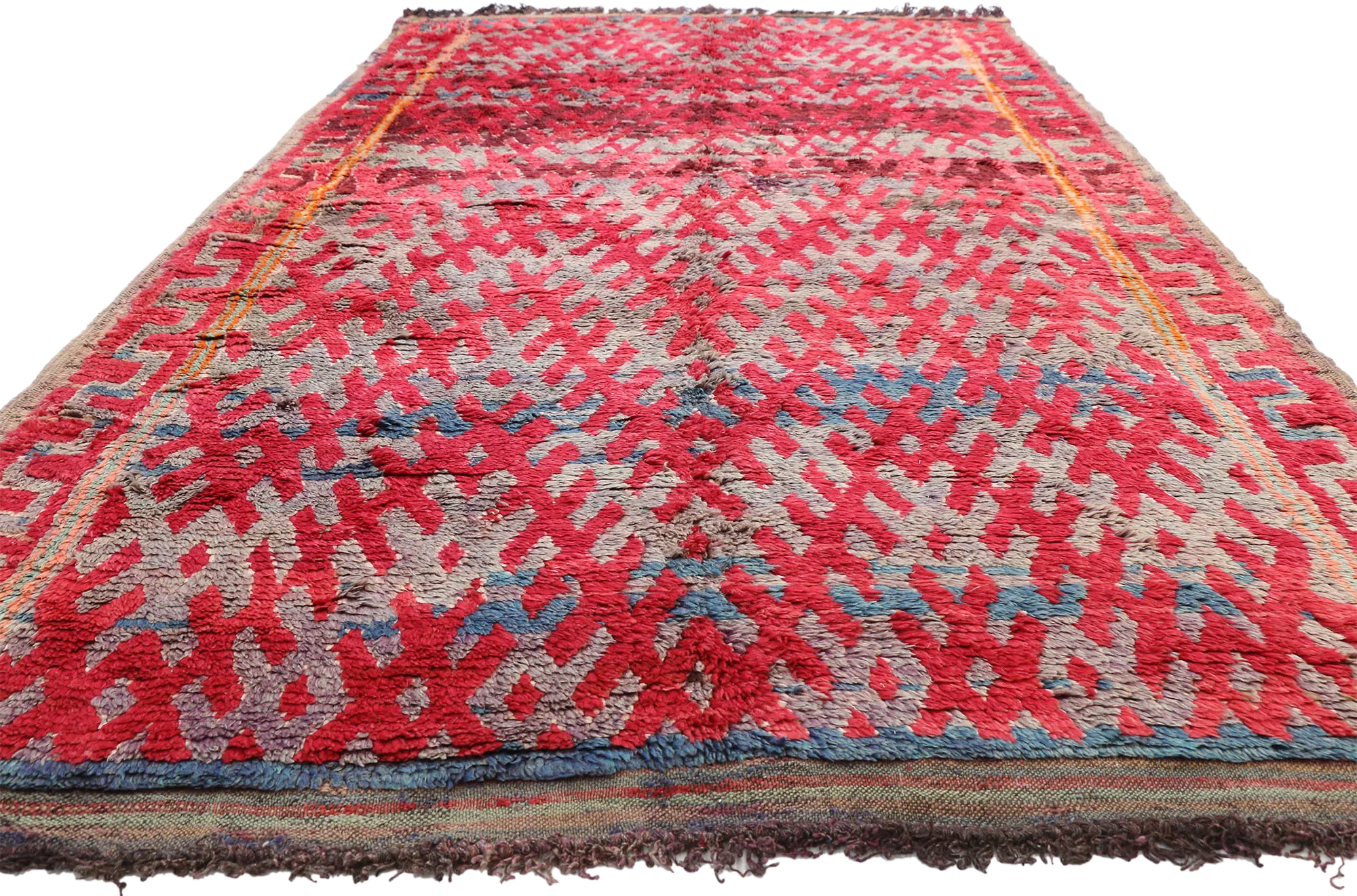 6'8" x 11' Vintage Moroccan Rug