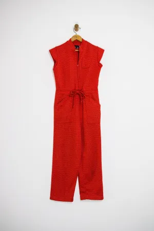 80’s POLKA DOT JUMPSUIT / MEDIUM