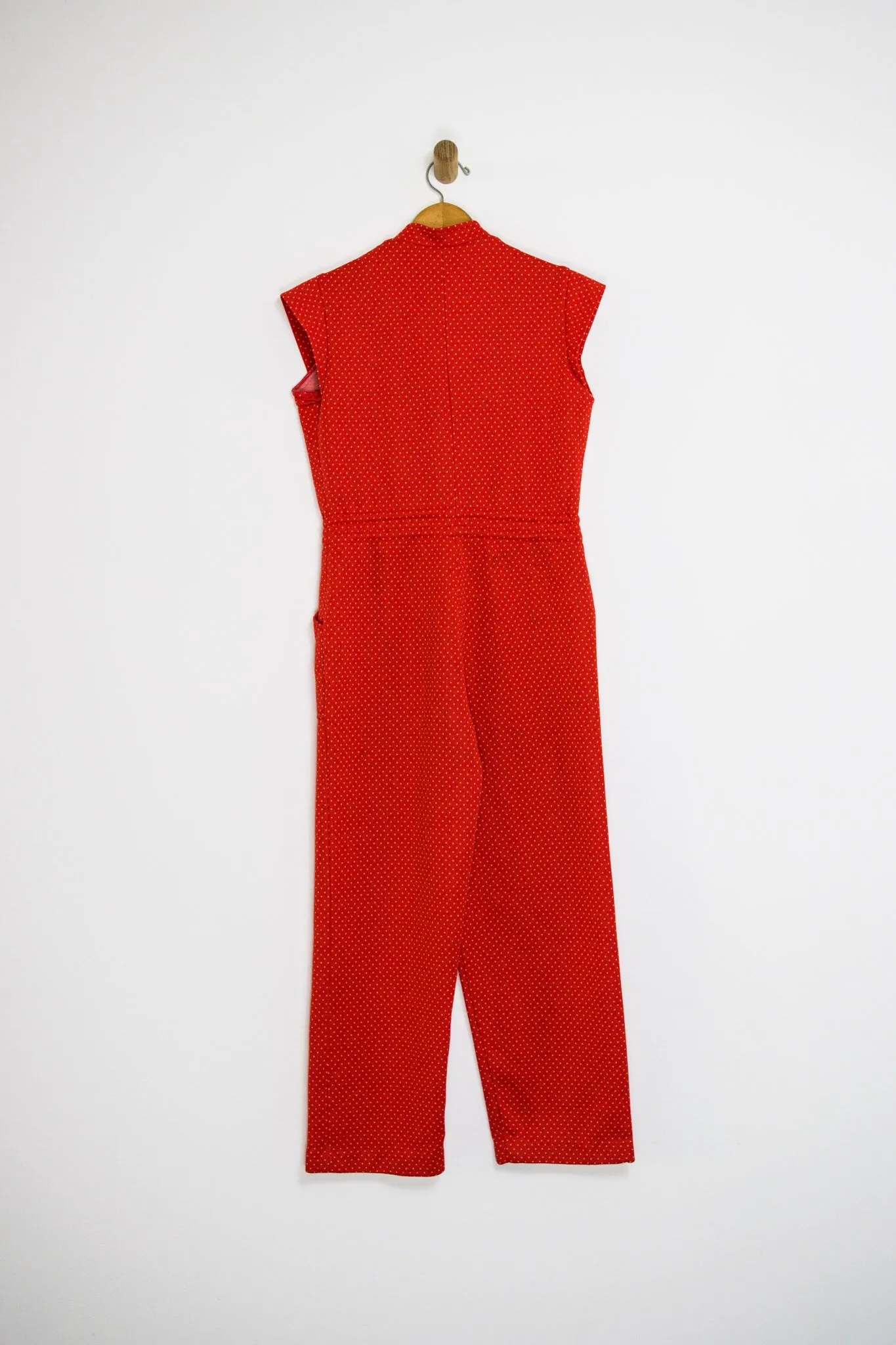 80’s POLKA DOT JUMPSUIT / MEDIUM