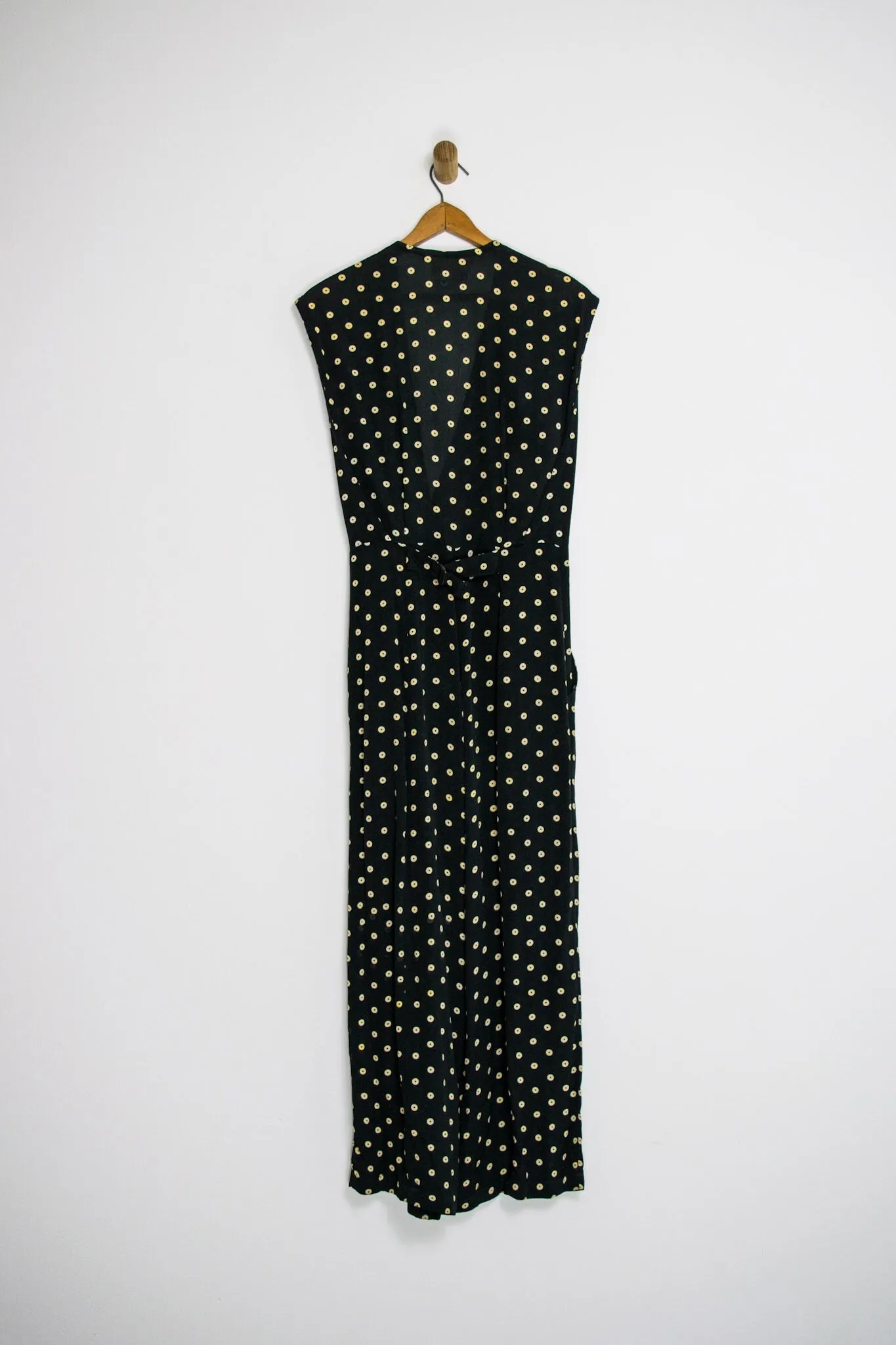 80’s SHEER POLKA DOT JUMPSUIT SZ S/M