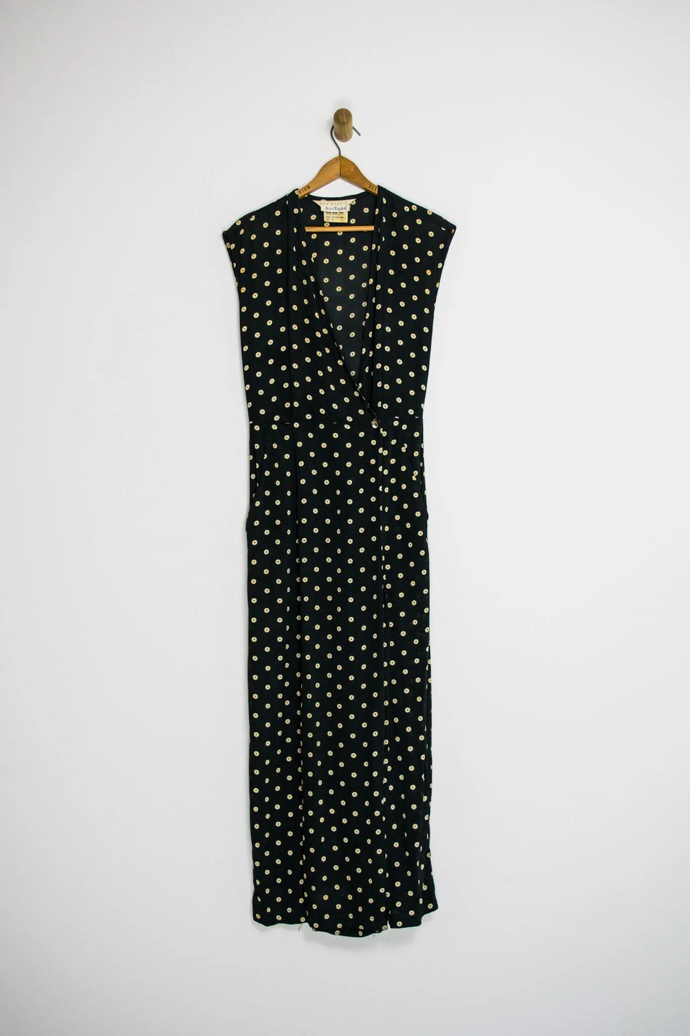 80’s SHEER POLKA DOT JUMPSUIT SZ S/M