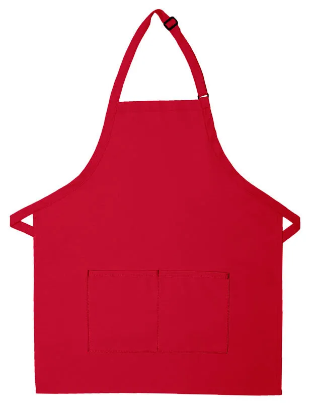 Adult 2-Pocket Bib Apron For Quote Request
