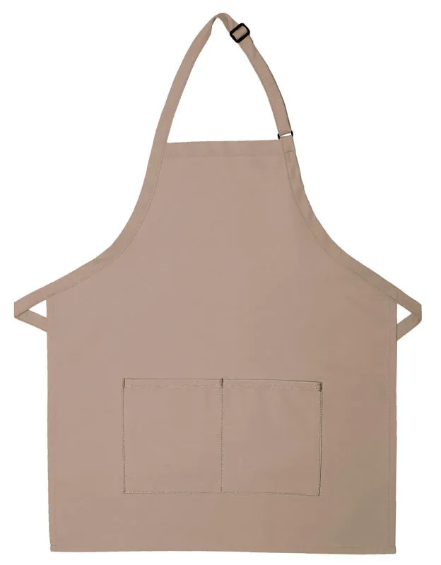 Adult 2-Pocket Bib Apron For Quote Request