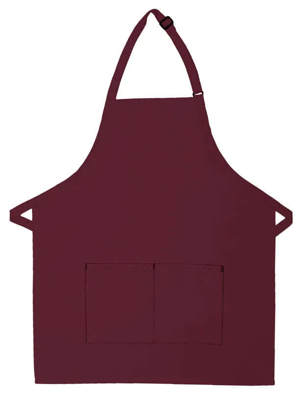 Adult 2-Pocket Bib Apron For Quote Request
