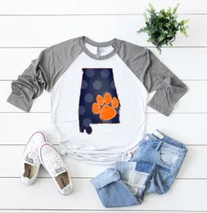 Adult Auburn State Tee