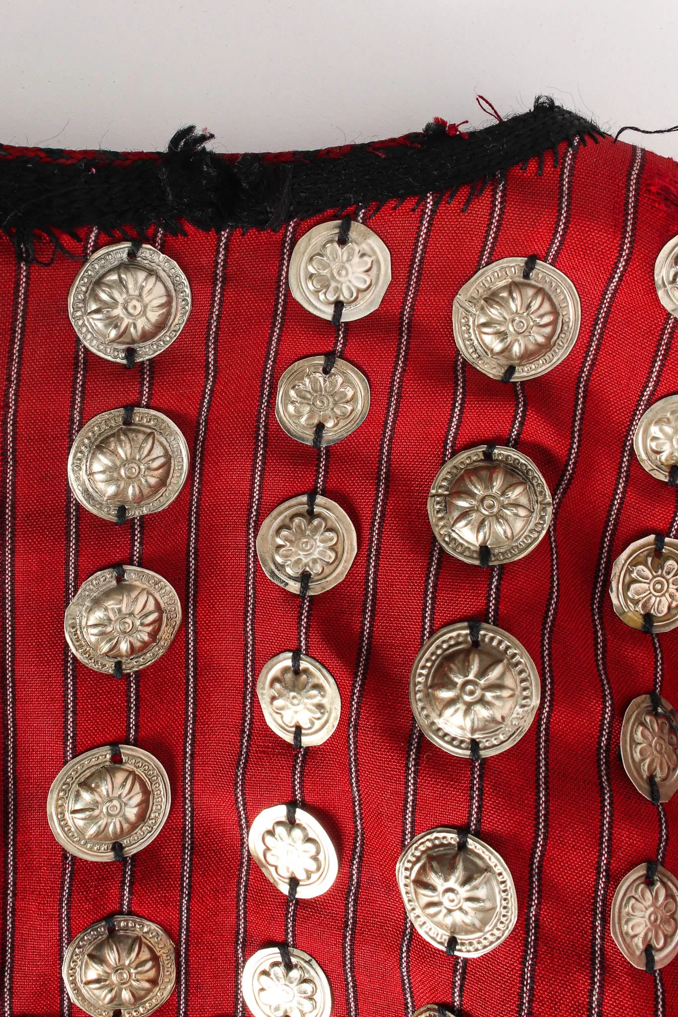 Afghan Embroidered Coin Charm Bell Coat