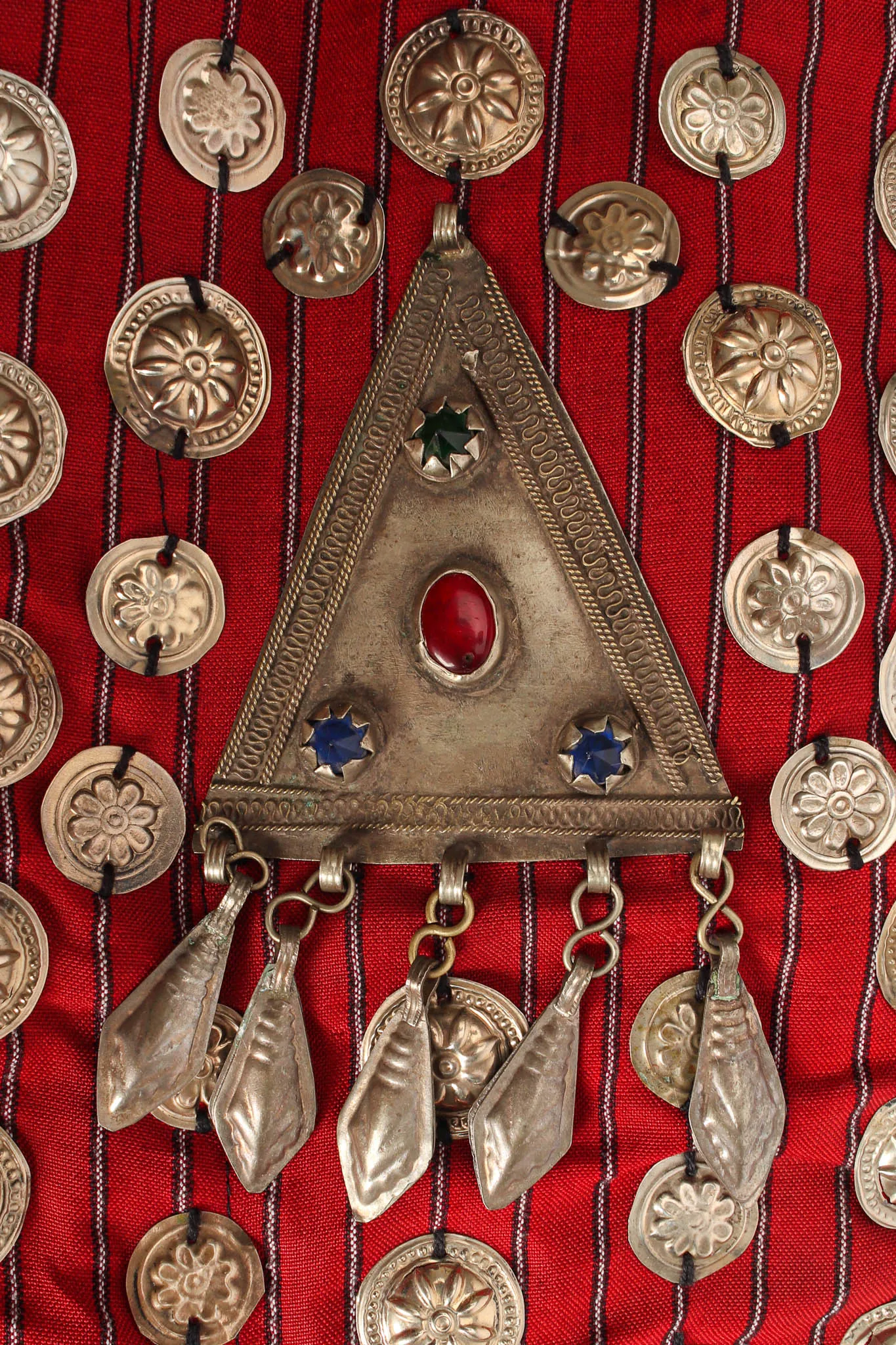 Afghan Embroidered Coin Charm Bell Coat