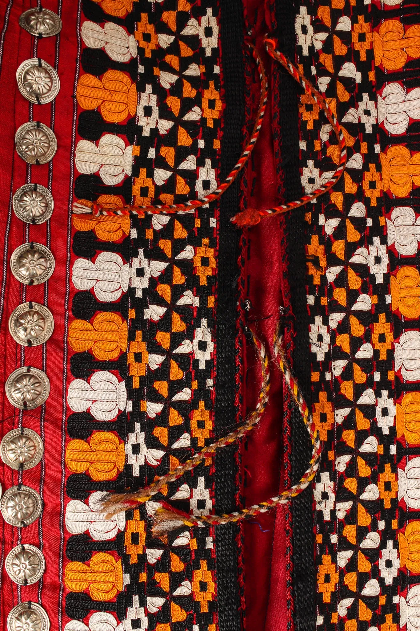Afghan Embroidered Coin Charm Bell Coat