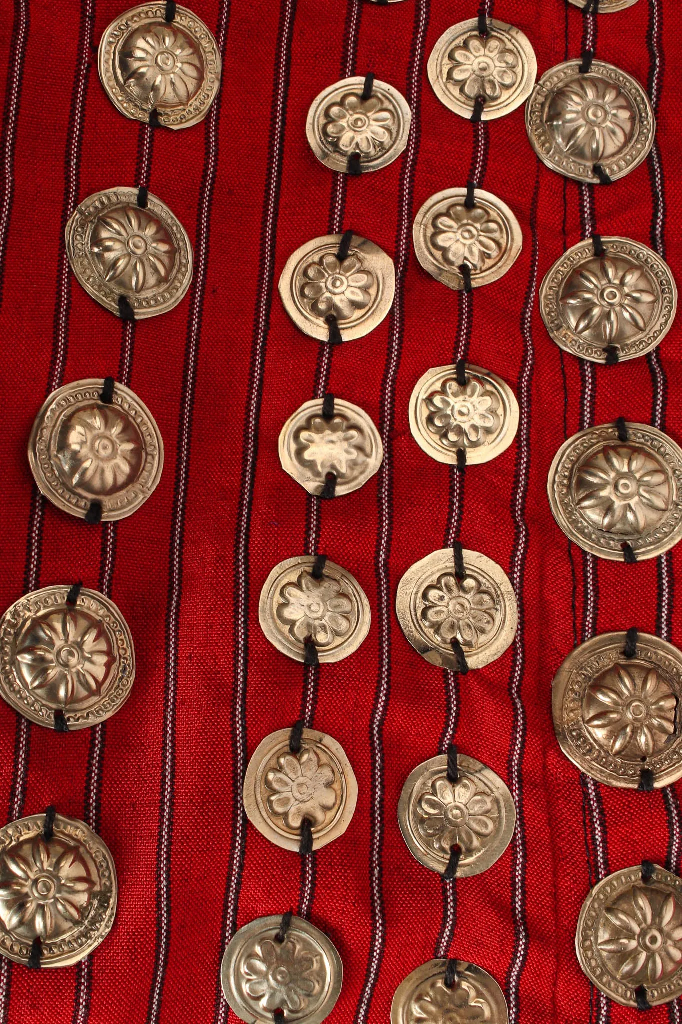 Afghan Embroidered Coin Charm Bell Coat
