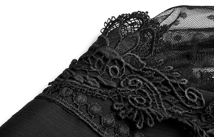 Alessia  Mesh Polka dot Lace Maxi