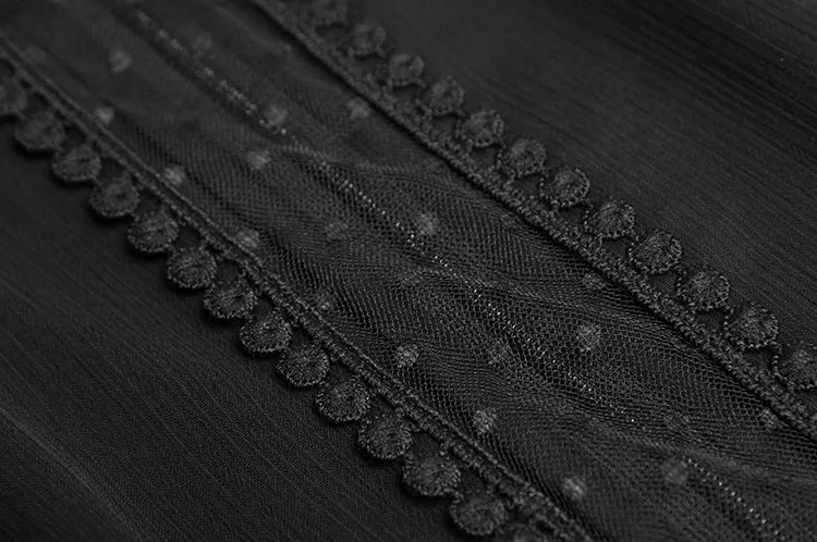 Alessia  Mesh Polka dot Lace Maxi