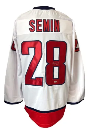 Alexander Semin Washington Signed White Hockey Jersey Sports Integrity