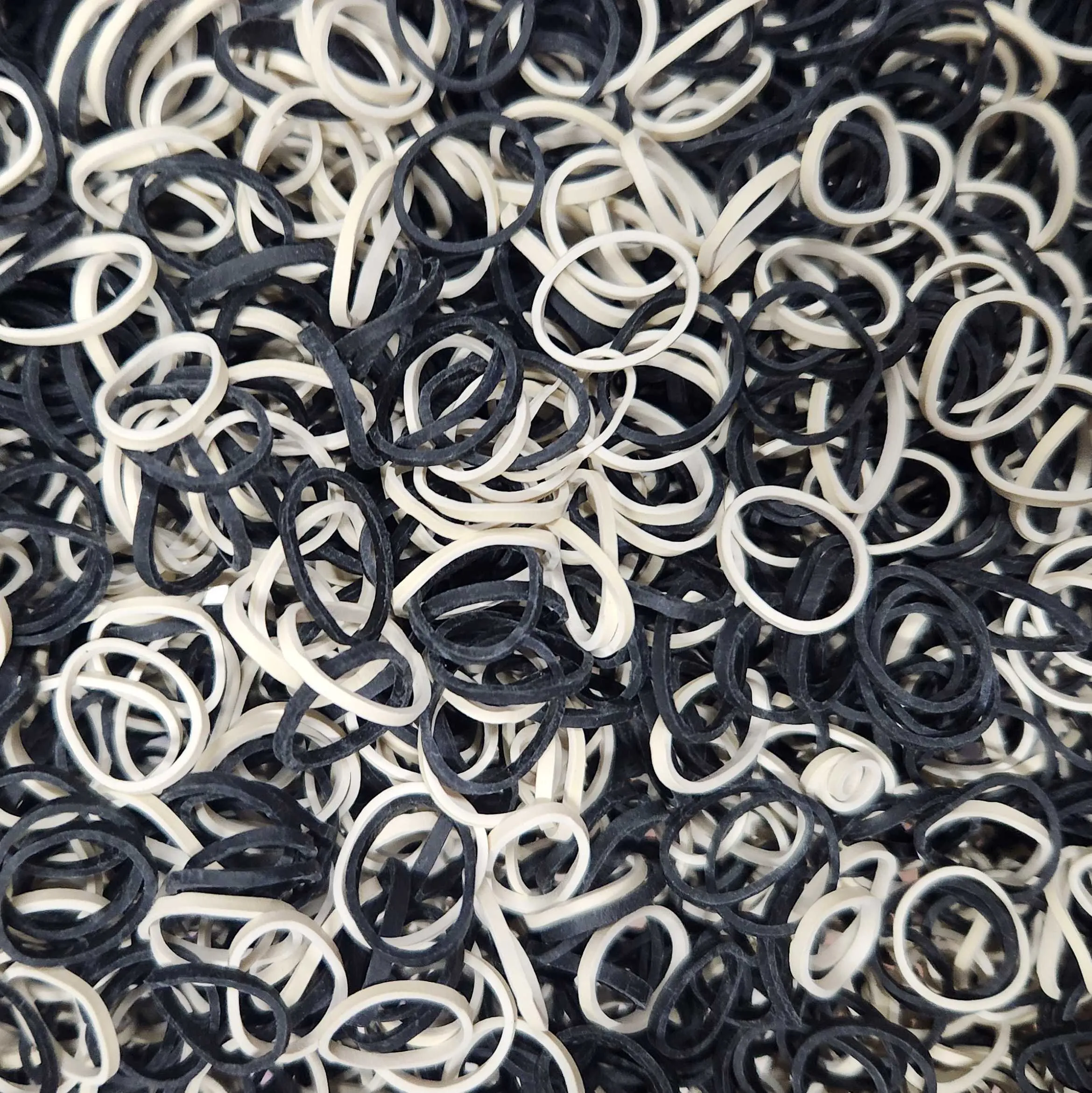 Amelia Beauty | 1/2in, 1000ct Elastic Rubber Band Pony Tail Holders | Made in USA | Dozen Pack
