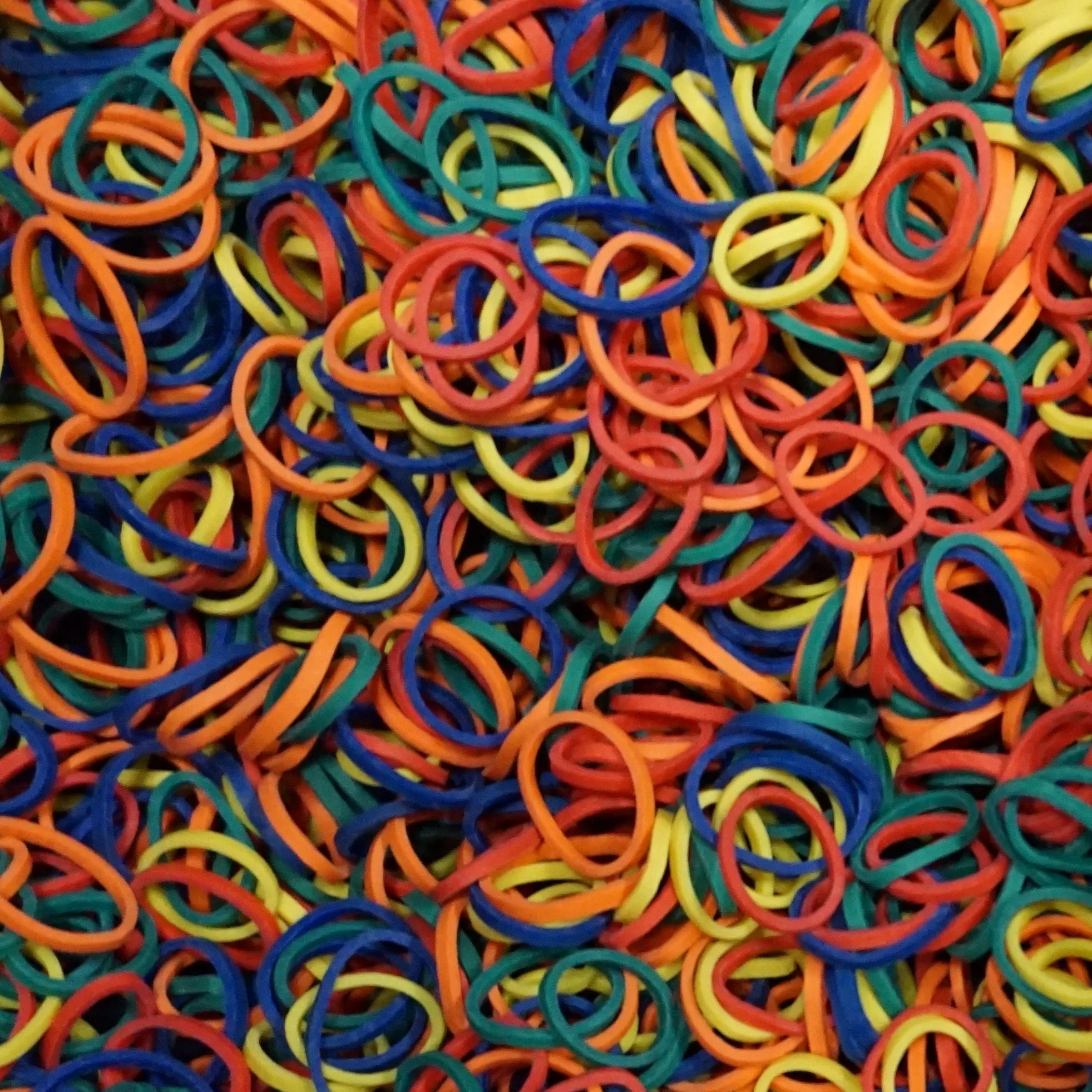 Amelia Beauty | 1/2in, 1000ct Elastic Rubber Band Pony Tail Holders | Made in USA | Dozen Pack