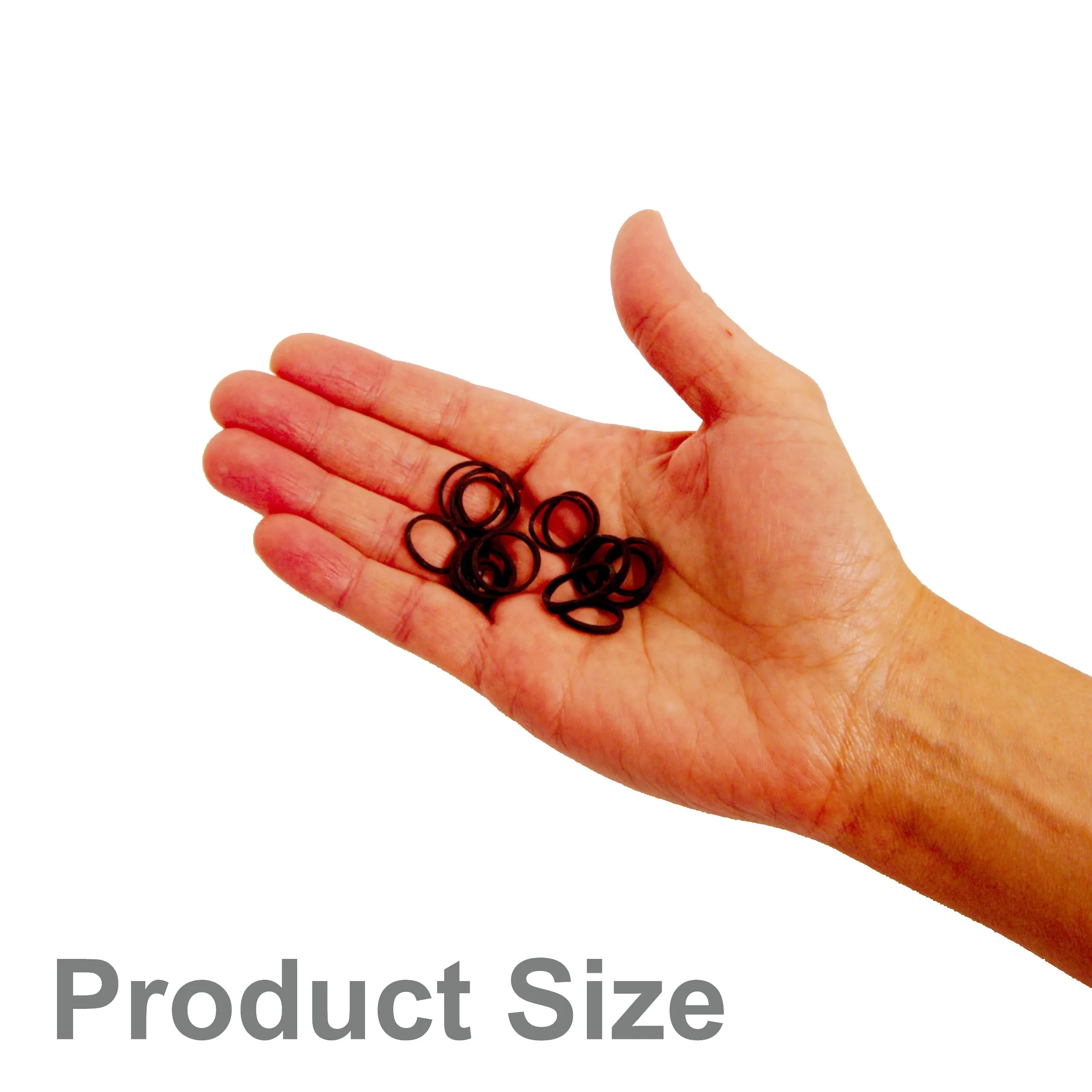 Amelia Beauty | 1/2in, 1000ct Elastic Rubber Band Pony Tail Holders | Made in USA | Dozen Pack