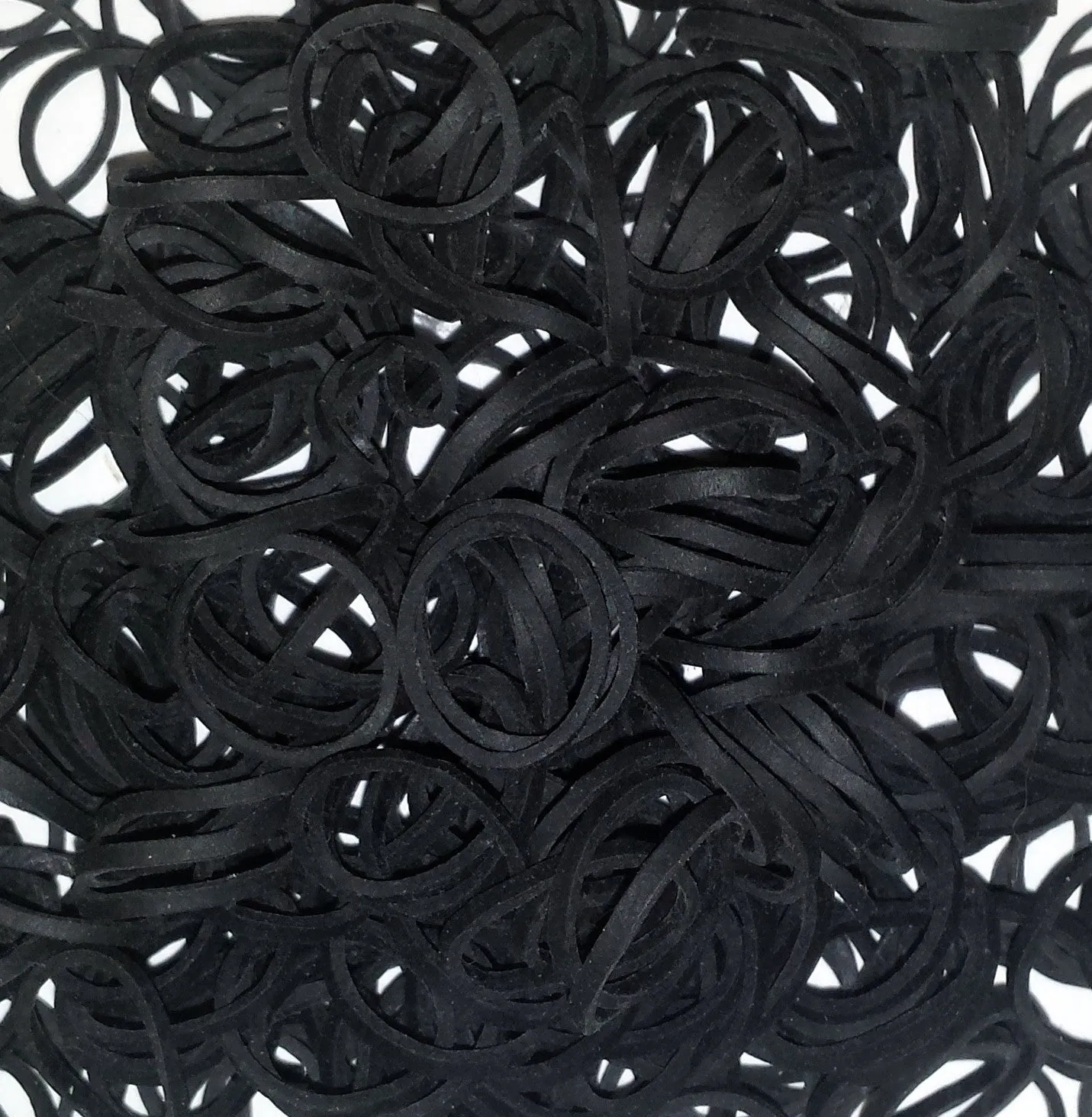 Amelia Beauty | 1/2in, Black, Elastic Rubber Band Pony Tail Holders | Made in USA, Ideal for Ponytails, Braids, Twists, Dreadlocks, Styling Accessories for Women, Men and Girls | 1000 Pack