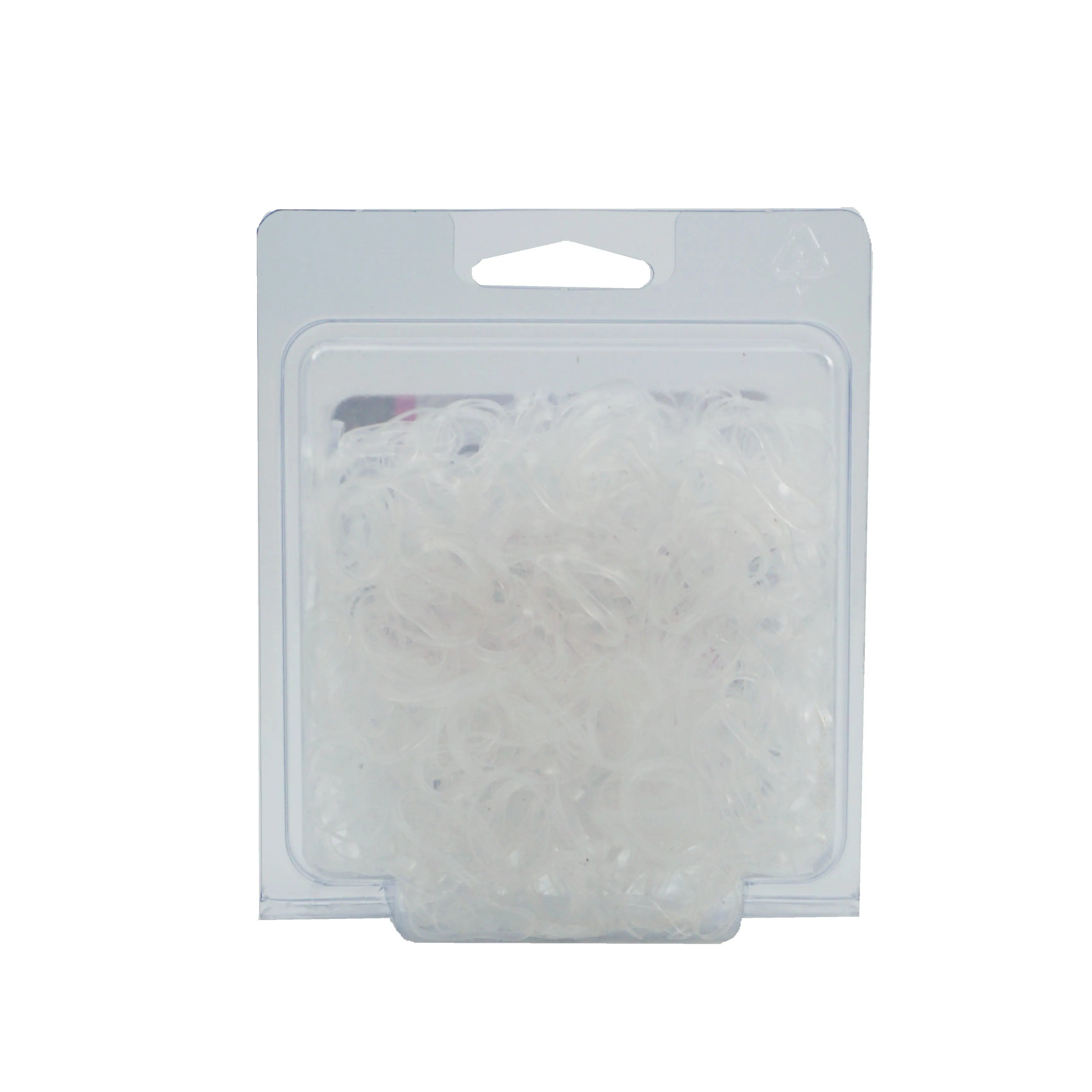 Amelia Beauty | 1/2in, Clear, Tangle Free Elastic Pony Tail Holders | Made in USA, Ideal for Ponytails, Braids, Twists. For Women, Girls. Pain Free, Snag Free, Easy Off | 500 Pack