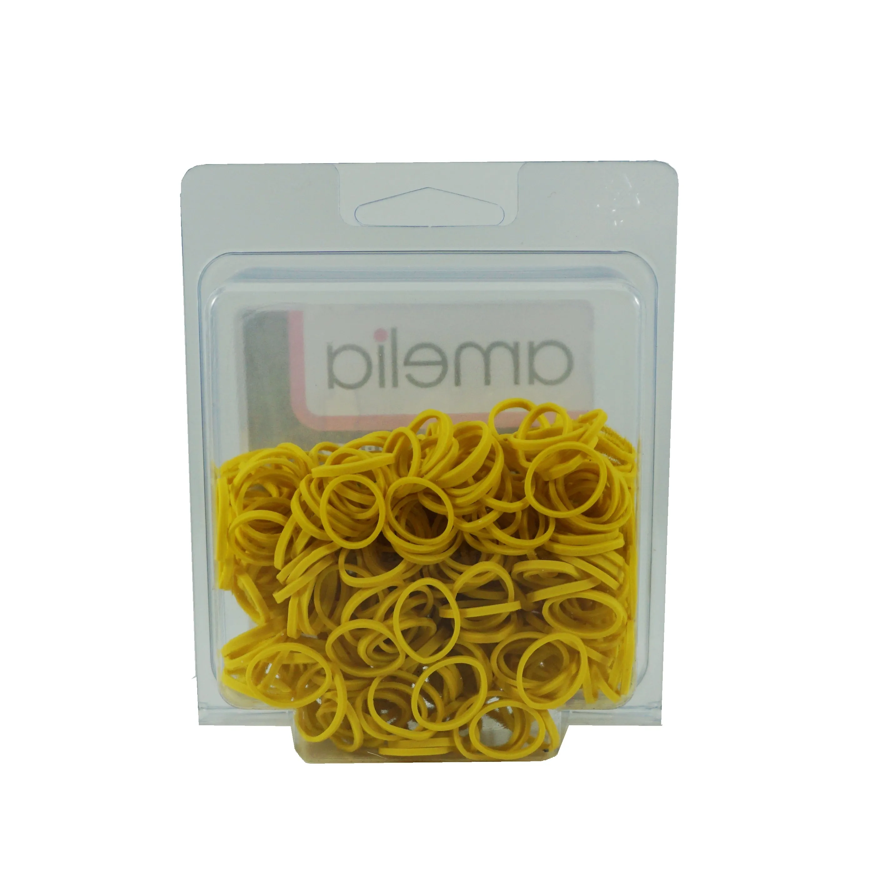 Amelia Beauty | 1/2in, Yellow, Elastic Rubber Band Pony Tail Holders | Made in USA, Ideal for Ponytails, Braids, Twists, Dreadlocks, Styling Accessories for Women, Men and Girls | 500 Pack