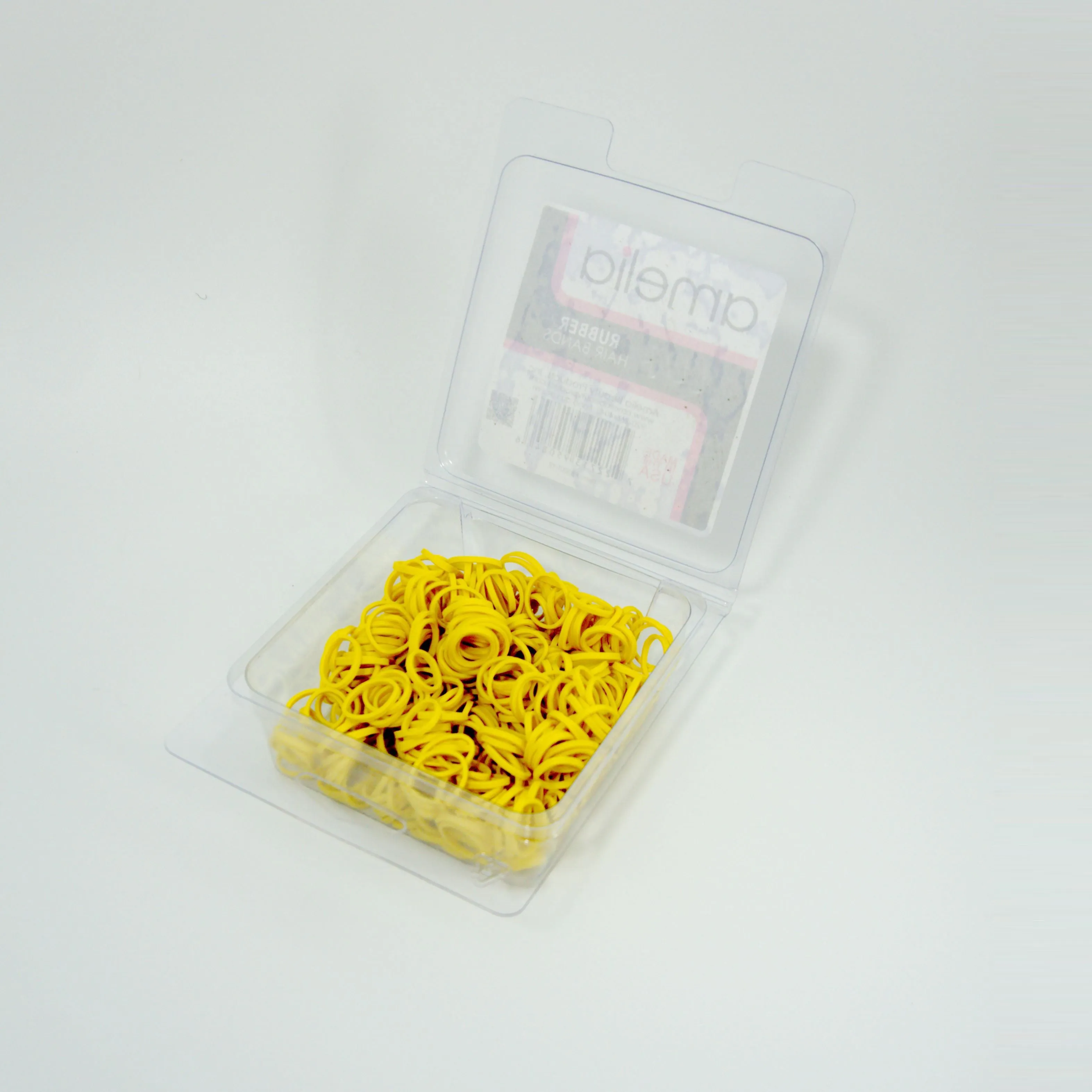 Amelia Beauty | 1/2in, Yellow, Elastic Rubber Band Pony Tail Holders | Made in USA, Ideal for Ponytails, Braids, Twists, Dreadlocks, Styling Accessories for Women, Men and Girls | 500 Pack