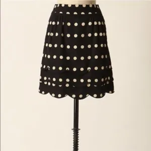 Anthropologie | Scalloped Dots Skirt
