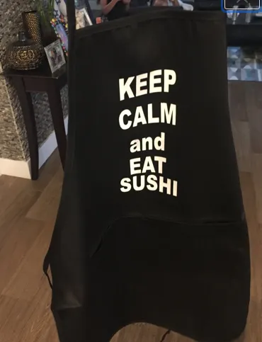 Apron Custom Print Logo Sushi