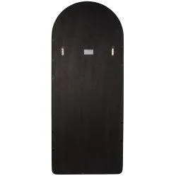 Arch Metal Floor Mirror with Silver Finish