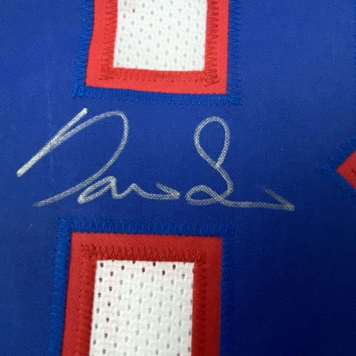 Autographed/Signed DARIUS SLAYTON New York Color Rush Football Jersey JSA COA