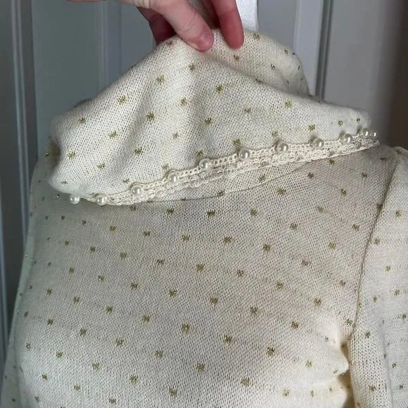 axes femme polka dot turtle neck‎ sweater dress