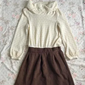 axes femme polka dot turtle neck‎ sweater dress