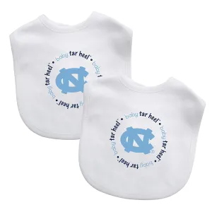 Baby Fanatic Team Color Baby Bibs Gift Set, University of North Carolina, 2-Count