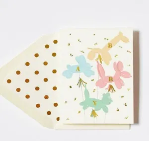 Baby Vintage Animal Balloon Card